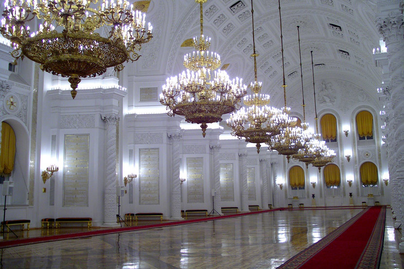 Андреевский зал большого кремлевского дворца фото