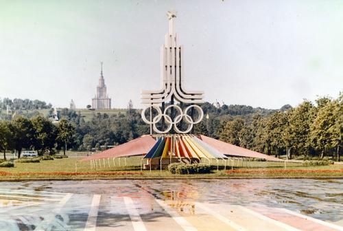 Знак Олимпиады в Москве в 1980 году