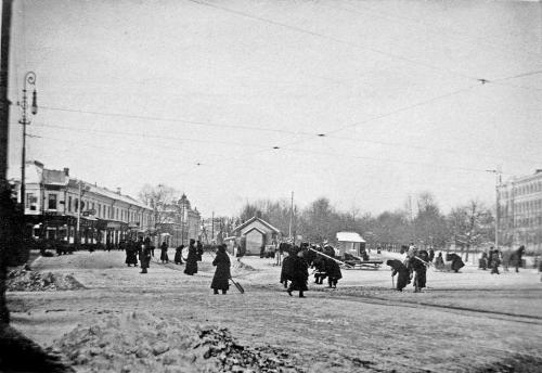 Зубовская площадь в 1910-е годы вблизи Зубовского бульвара